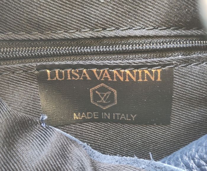 Sac à dos Luisa Vannini – Cuir grainé bleu marine – Made in Italy - photo numéro 4