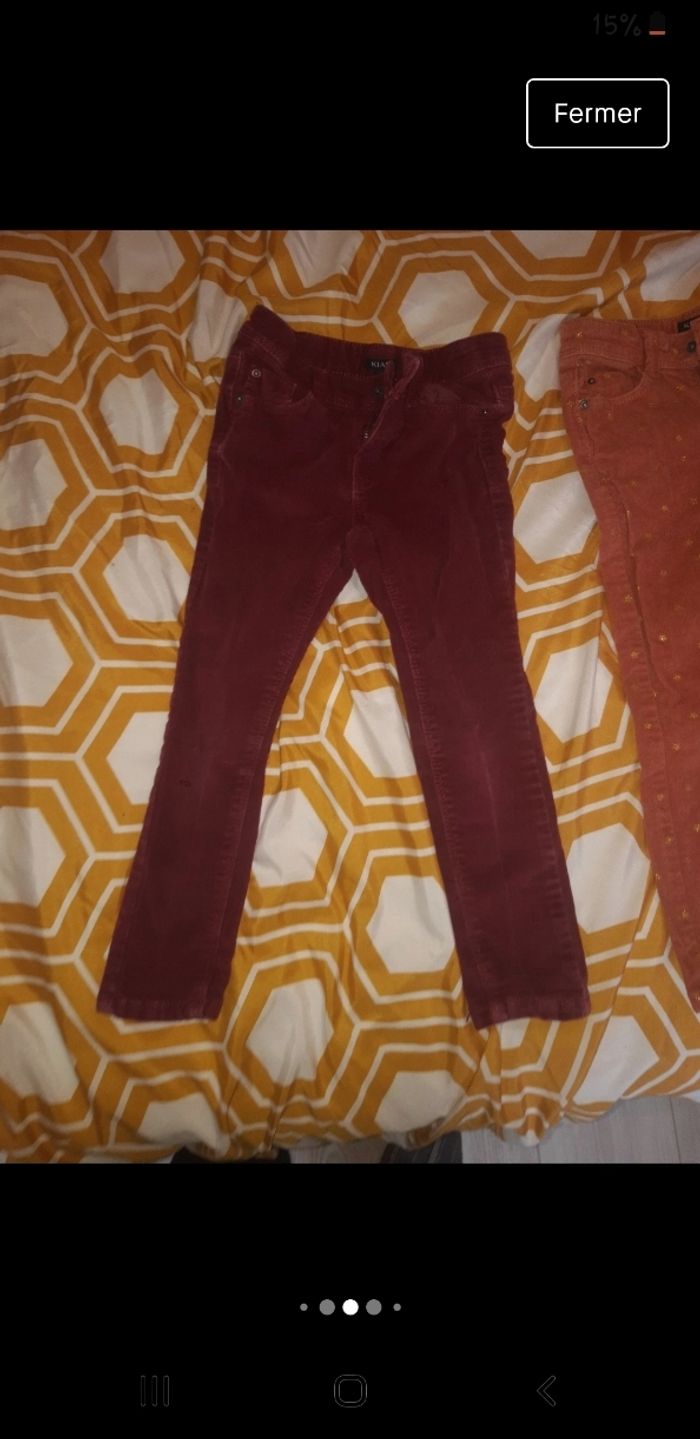 Lot 2 pantalons velours - photo numéro 5