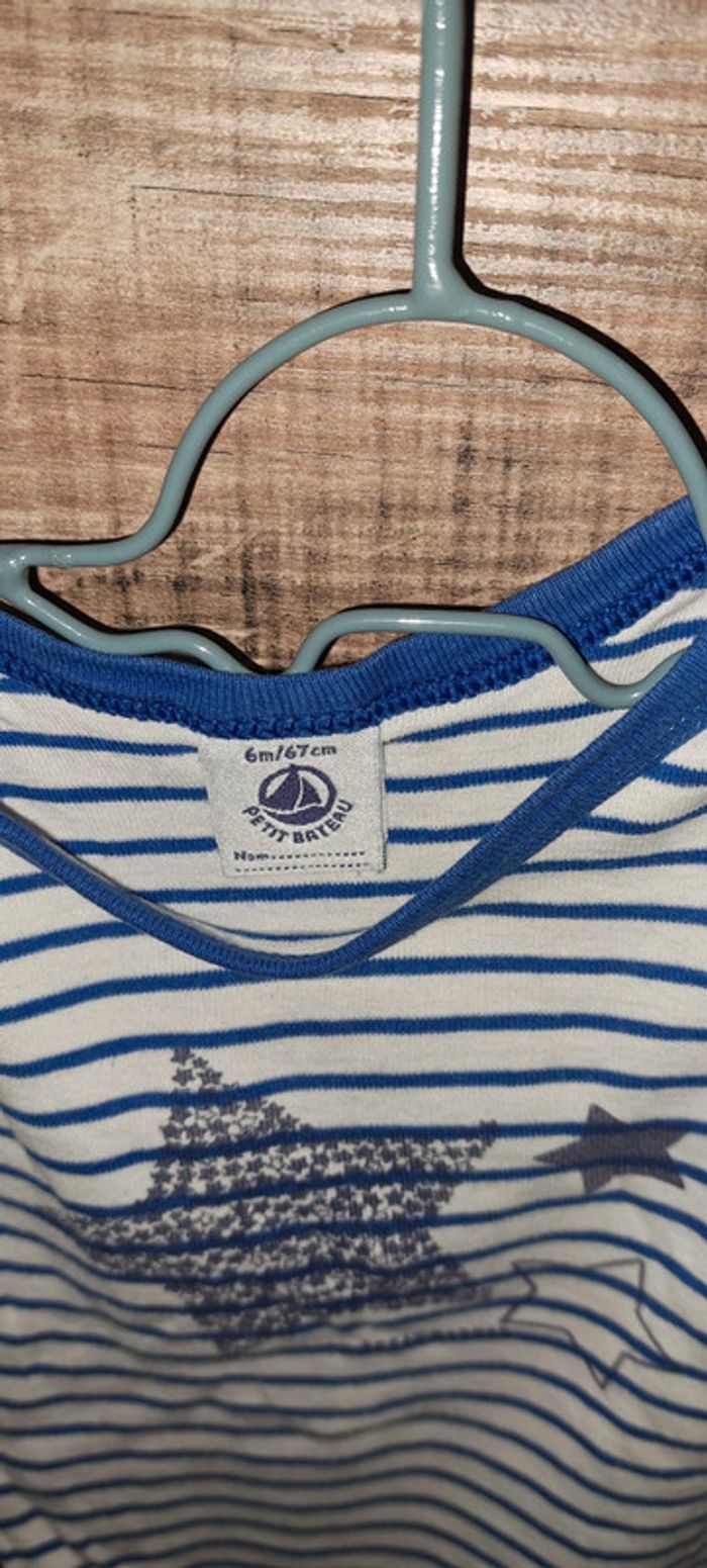 Body manches longues Petit Bateau 6 mois - photo numéro 3