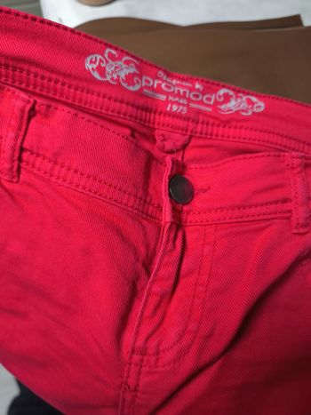 Jean rouge Promod