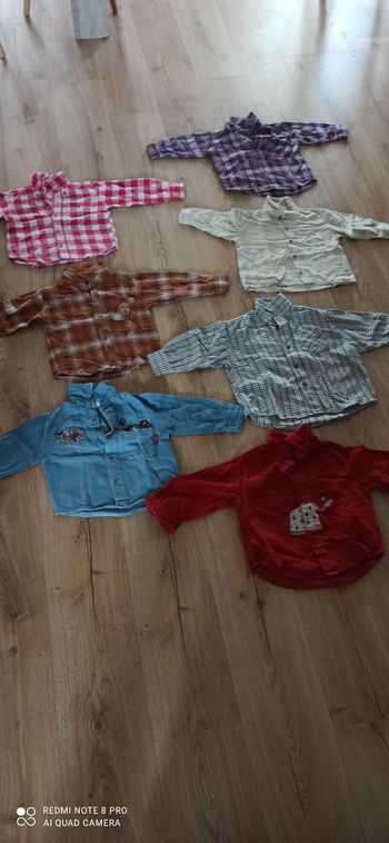 Lot de 7 chemises 2 ans
