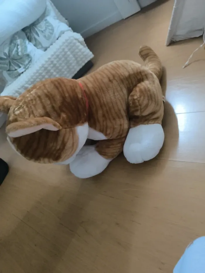 Grande peluche  chat - photo numéro 4