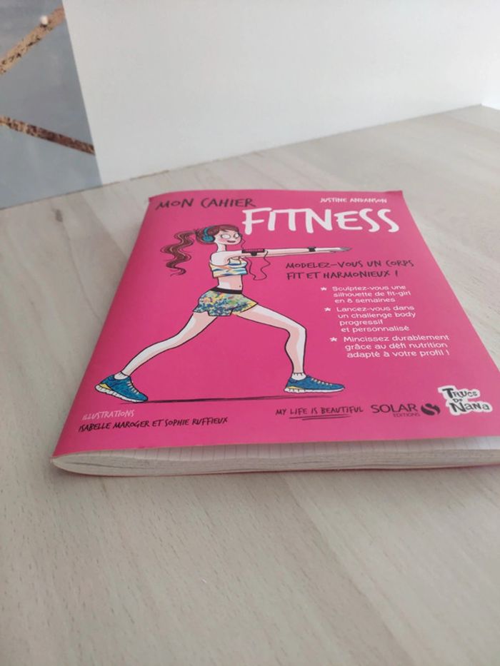 Livre mon cahier fitness modelez vous un corps harmonieux Andanson - photo numéro 2