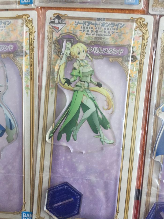 Kirito Asuna Alice Leafa Sinon Eugeo War of Underworld stand set Sword art online SAO Ichiban Kuji - photo numéro 6