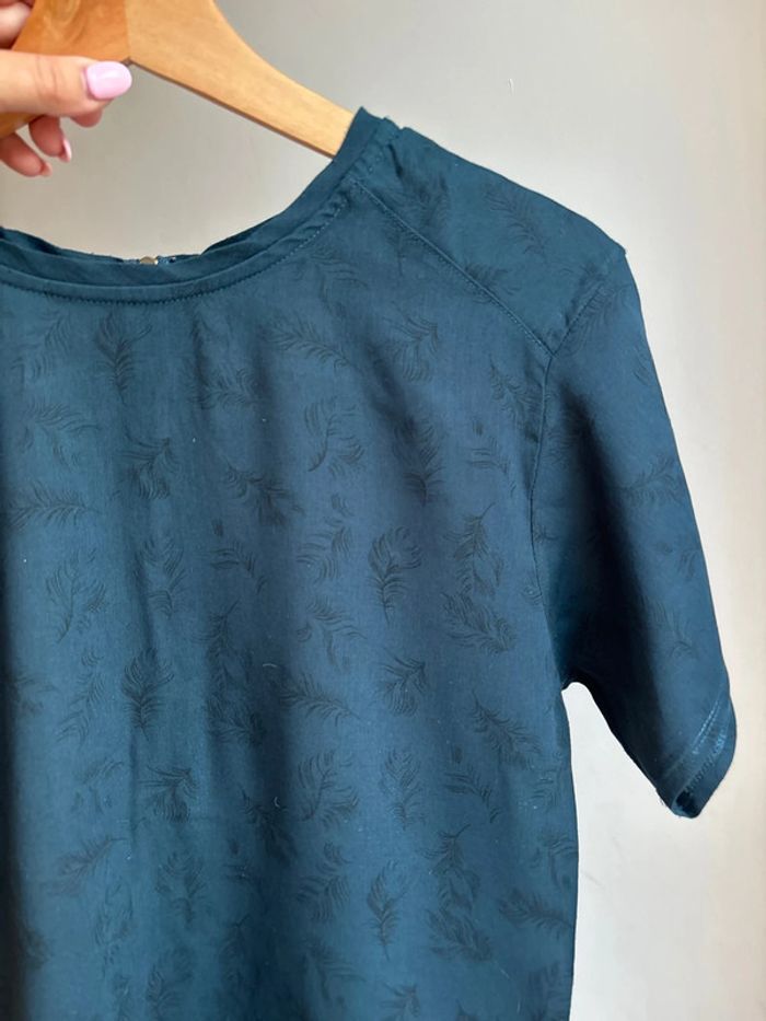 T shirt vert foncé Zara - photo numéro 4