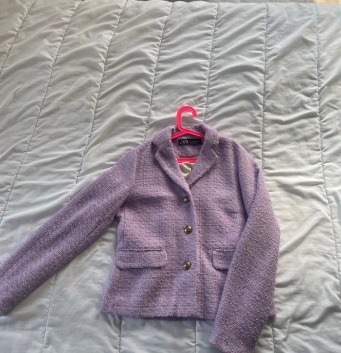 Blazer Zara mauve - photo numéro 3