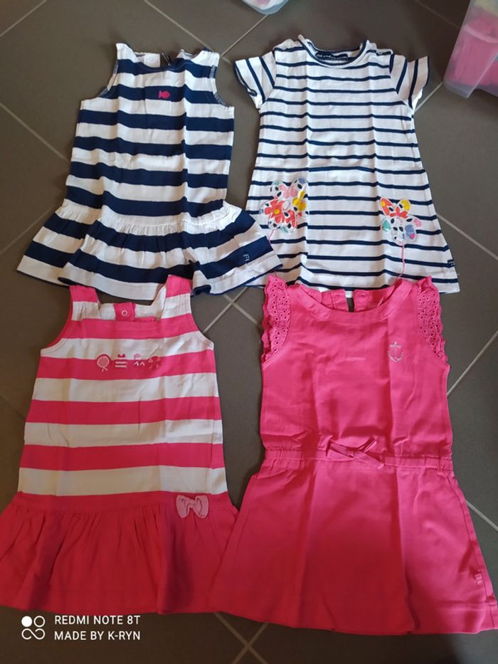 Lot 4 robes "week-end à la mer"