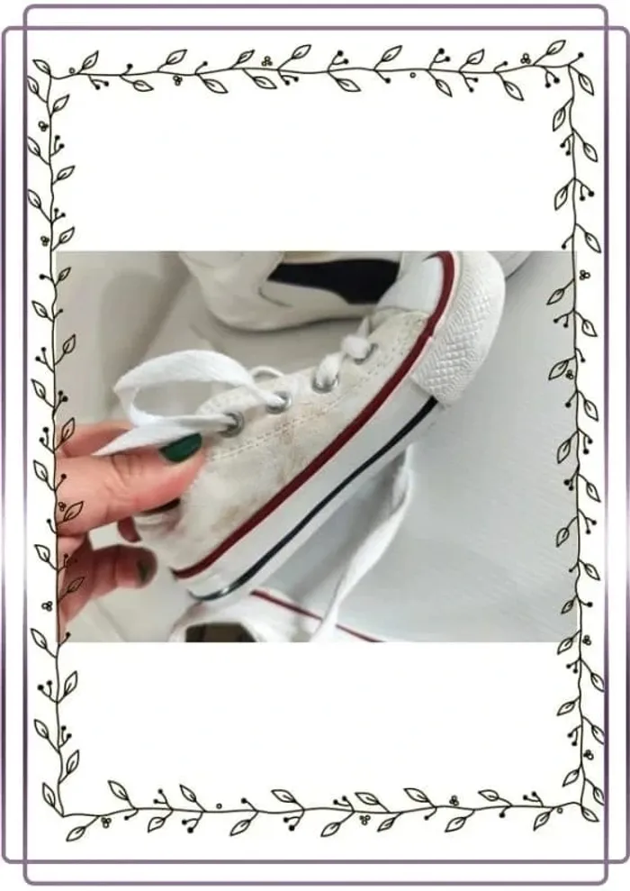 Lot de 2 paires de chaussures puma et converse bon état mais quelques tâches, taille 23 - photo numéro 3