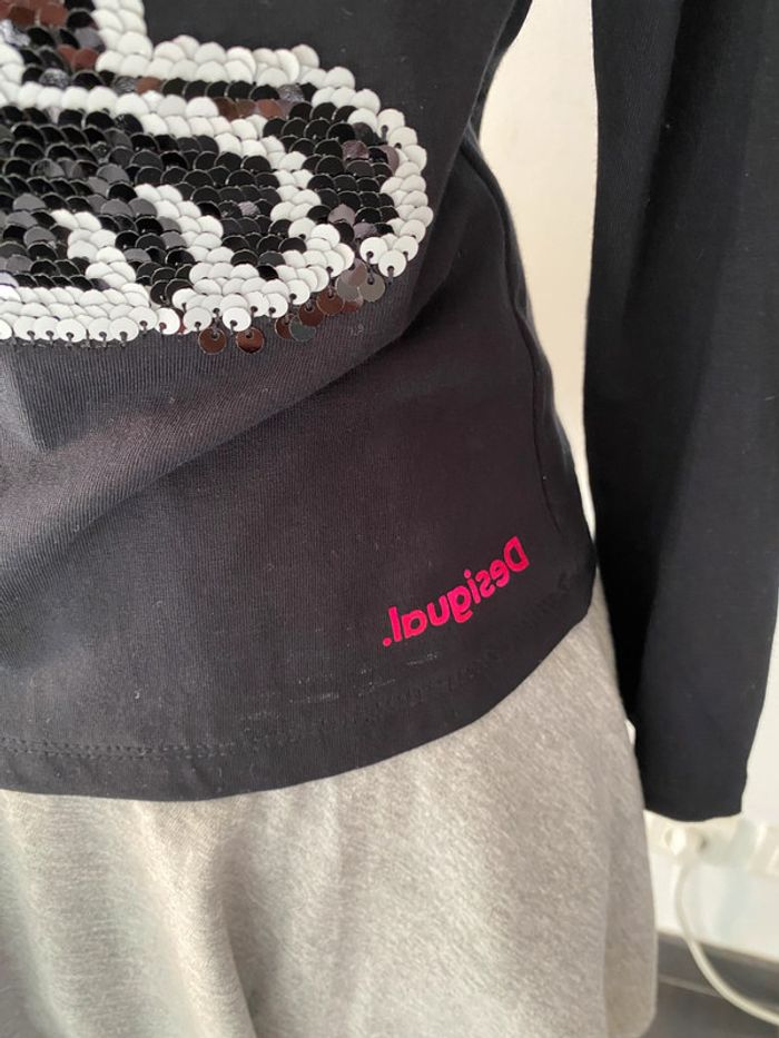 Robe Desigual Droopy noire avec sequins taille 11-12 ans - photo numéro 5