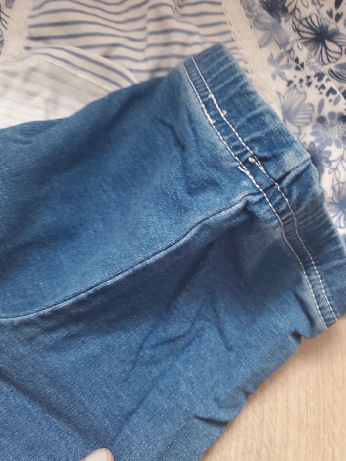 🌴 Ensemble tunique bleu + jegging taille 3 mois - photo numéro 2