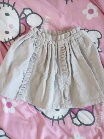 Jupe grise d'hiver avec bretelles Sergent major