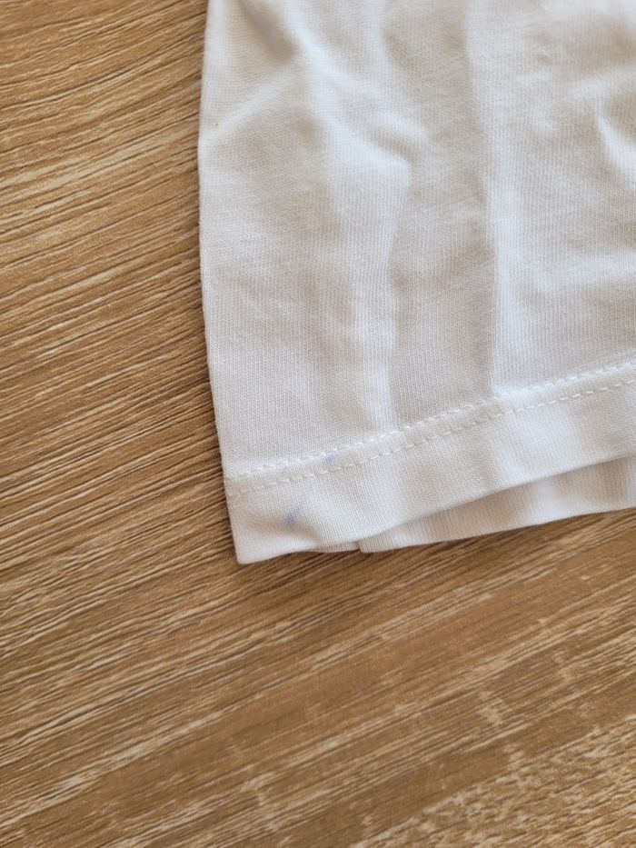 T-shirt blanc broderie fleurs bout'chou - photo numéro 5