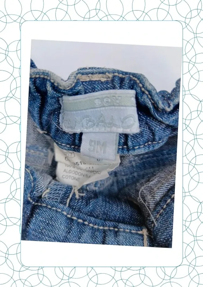 Short en jean 9 mois Kimbaloo - photo numéro 2