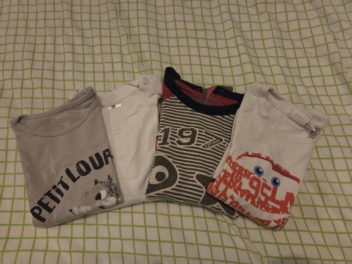 Lot tee shirt manches longues