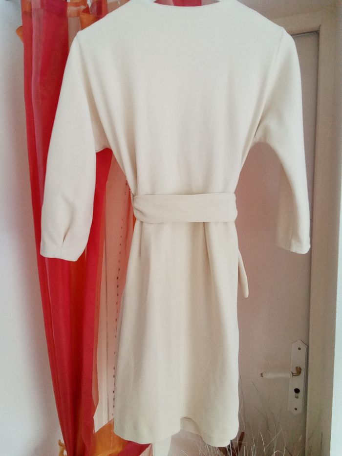 Jolie robe habillée crème/beige Mango taille 36 - photo numéro 7