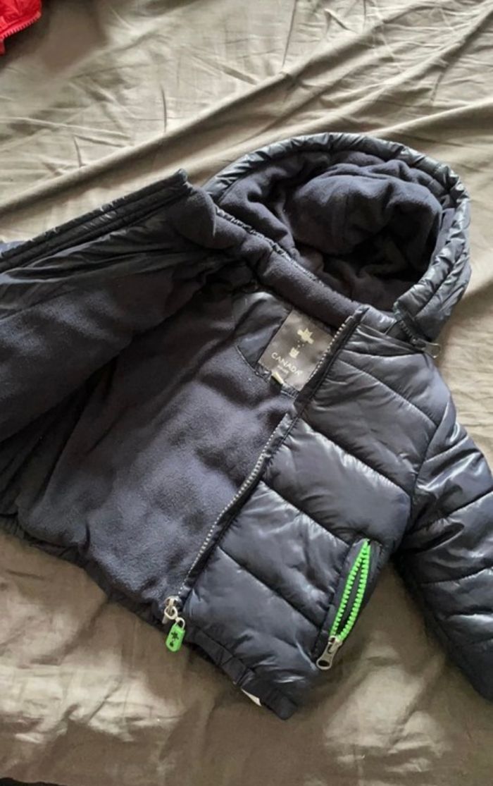 Manteau doudoune bleu marine - photo numéro 2