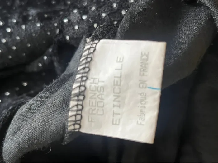 Haut French Coast velours noir à paillettes - photo numéro 7