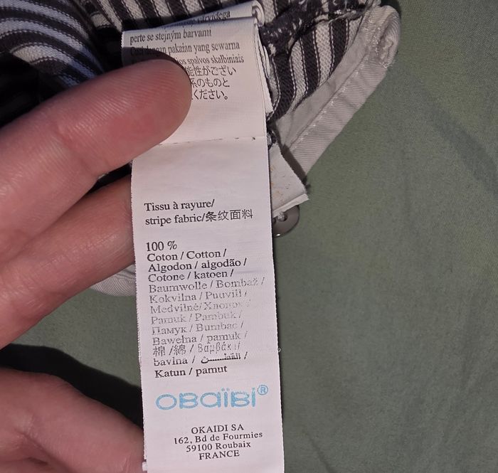 Tee-shirt ML blanc rayé noir #obaïbi 18 mois - photo numéro 7