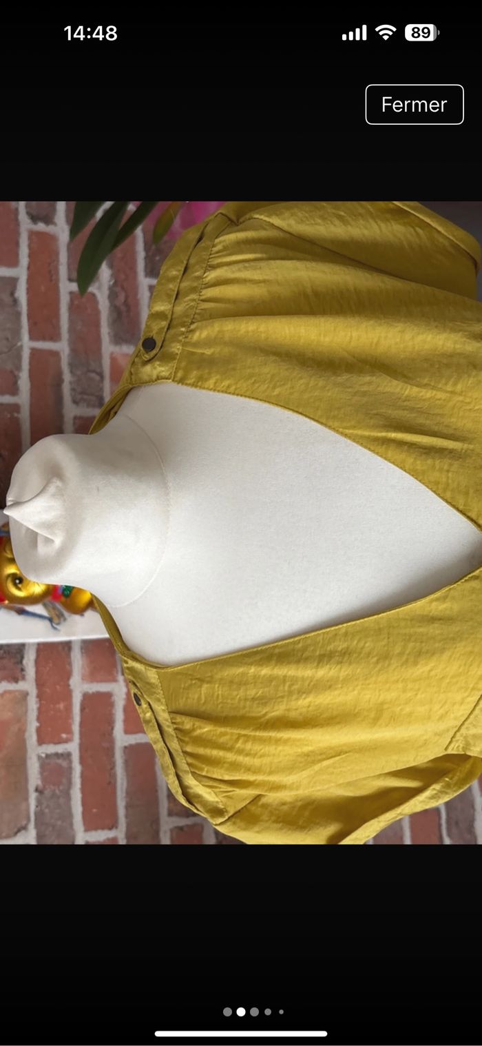 Robe Kiabi moutarde taille 42 - photo numéro 4