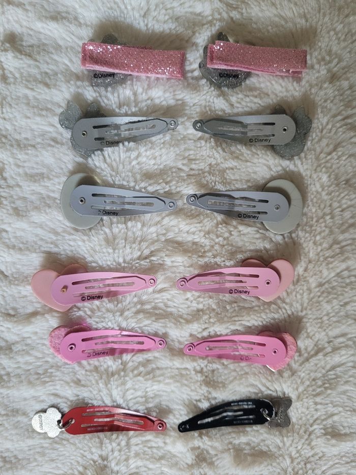 Lot de pinces à cheveux Minnie et Disney - photo numéro 2