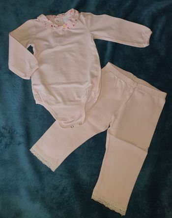 Legging court Kimbaloo + Body Obaibi t. 18 mois