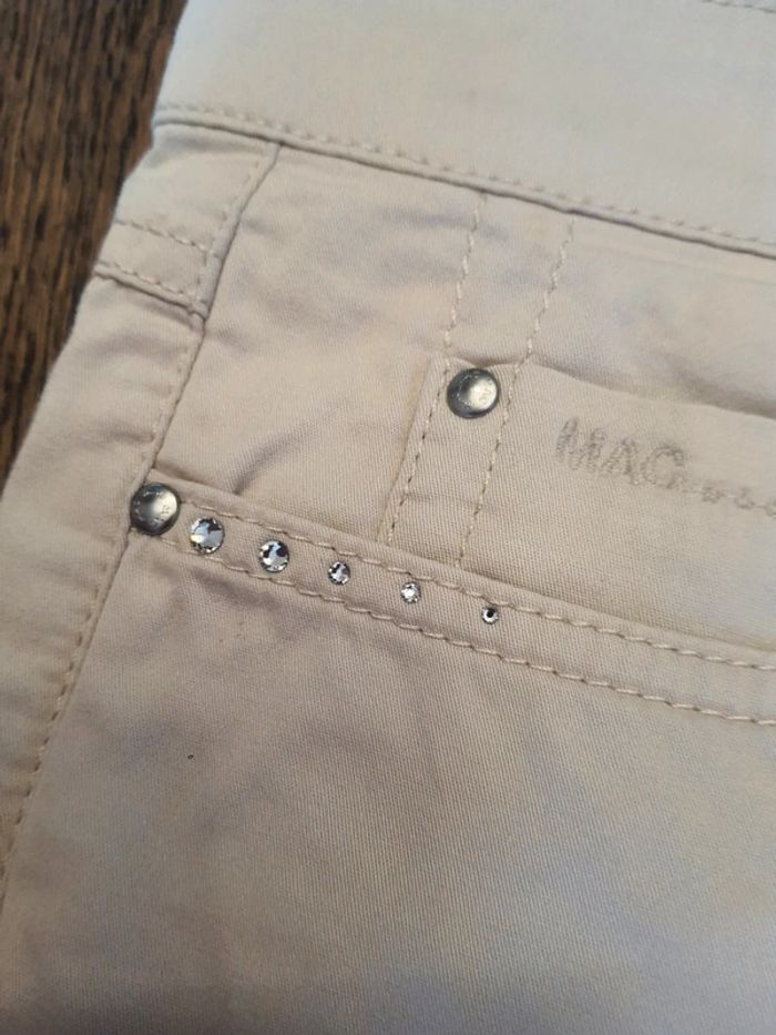 Pantalon femme Mac taille 40 couleur créme - photo numéro 9