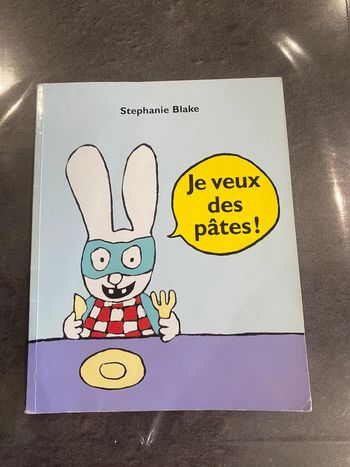 Livre je veux des pâte