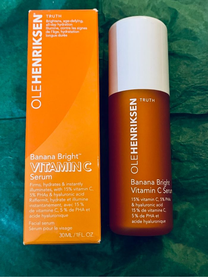 Ole Heneriksen serum banana bright vitamin c, 30ml neuf (valeur 67€)