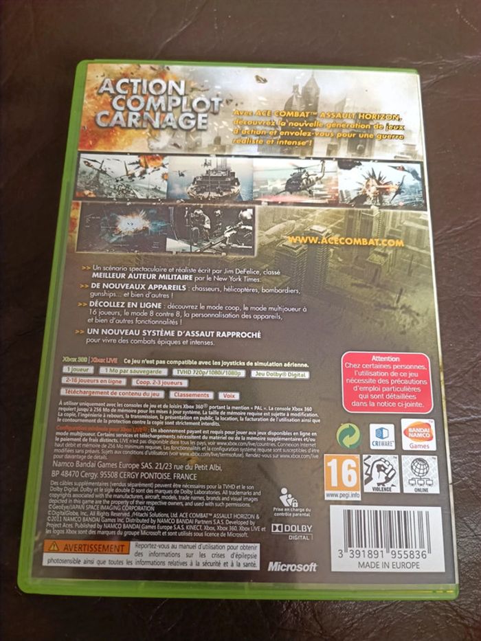 Jeu xbox Ace Combat Assault Horizon - photo numéro 2