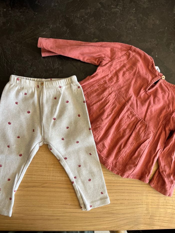 Ensemble blouse et legging Zara - photo numéro 2