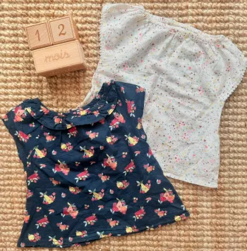 Lot blouses TAO 12mois / 74cm