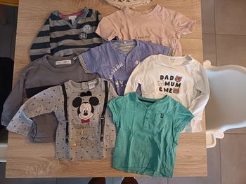 Lot tee-shirt 12mois