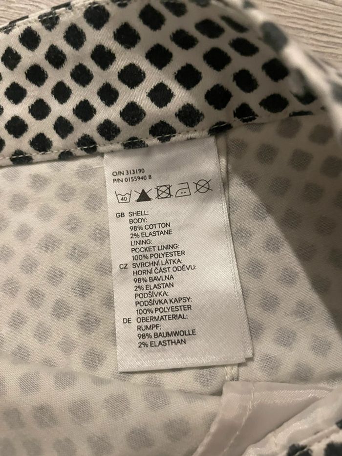 Short H&M T34 – imprimé noir et blanc, chic et décontracté - photo numéro 6