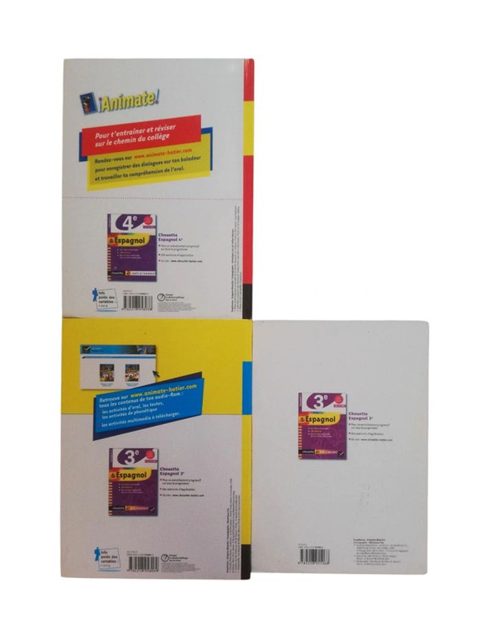 Lot de manuels scolaires et cahier espagnol - photo numéro 2
