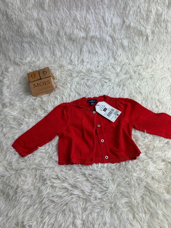 Gilet rouge sergent major taille 6 mois