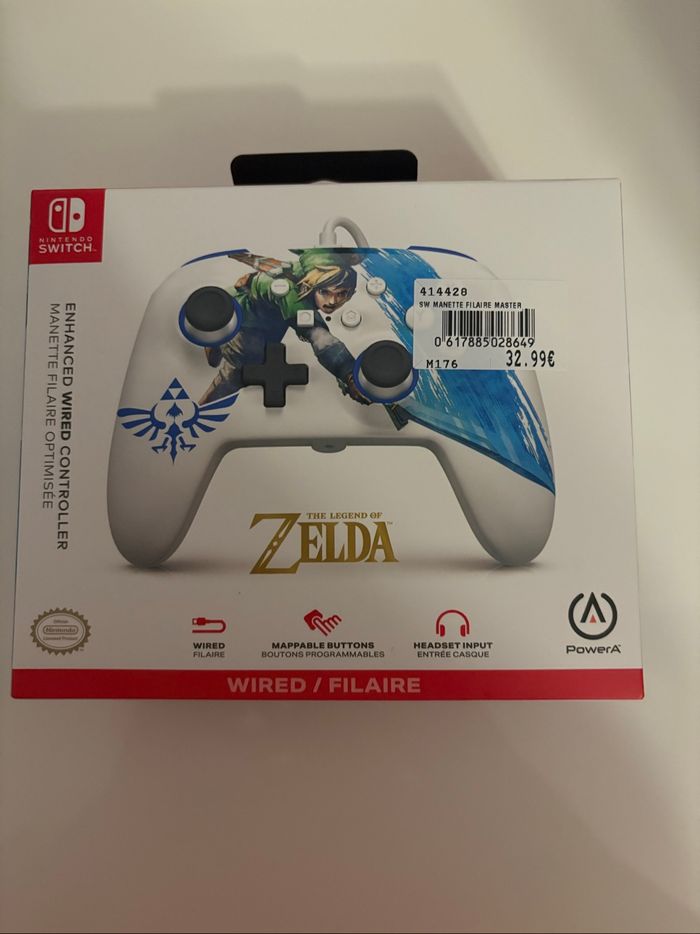 Manette filaire Nintendo Switch PowerA Zelda Sword Attack - photo numéro 3