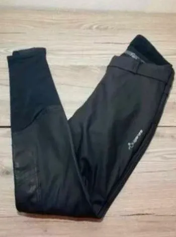 Pantalon d’Équitation Fouganza Hiver Imperméable, Protection Genou, Taille XS, Très Bon État