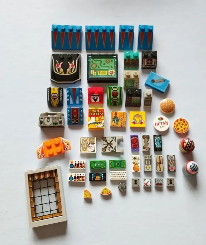 Lego n°157 sérigraphié et vintage pour une partie