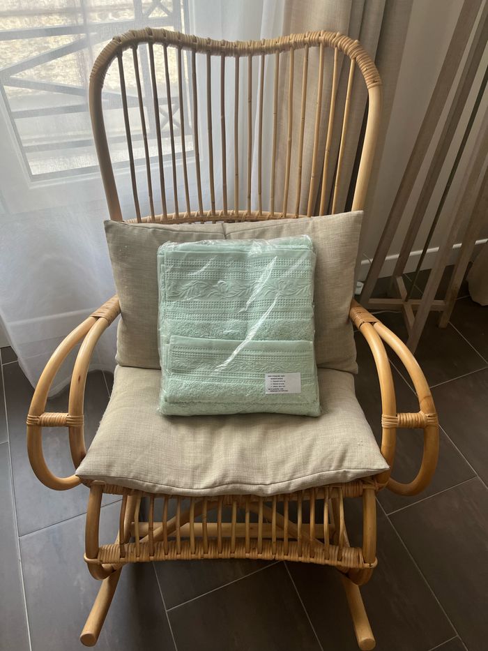 Lot de 3 serviettes de bain 100% coton 550gm neuves