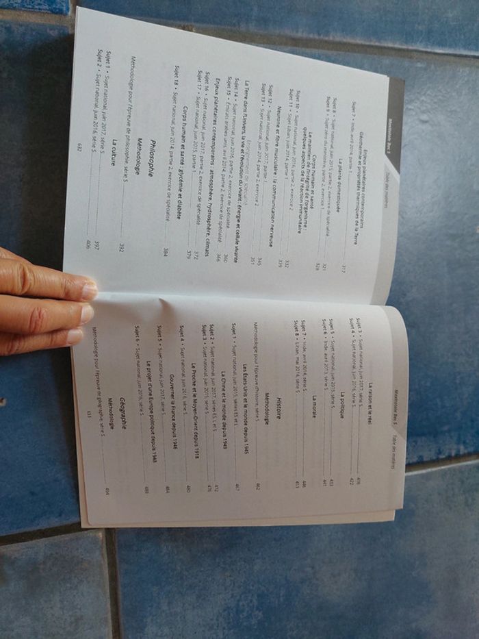 Bac annales de bac maths physique svt philo histoire géographie anglais - photo numéro 5