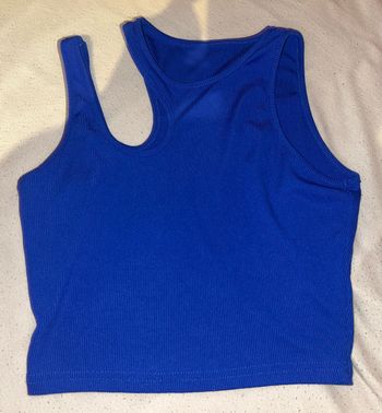 T shirt bleu court femme taille 36