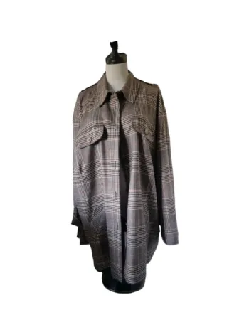 Surchemise à carreaux oversize – Anna Aura – T. 7XL (54/26)