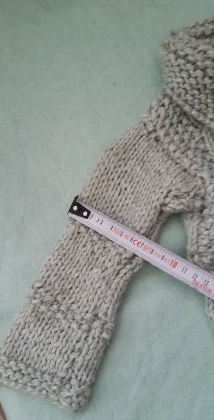 Gilet en laine 0-1-2 mois fille - photo numéro 6