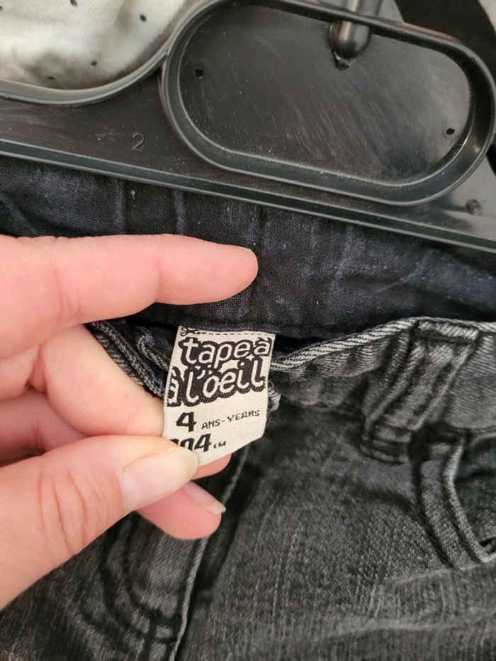 🌼 Jeans 4 ans fille, Tape a l'œil 🌼 - photo numéro 3