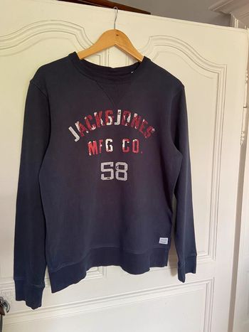 Sweat-shirt Jack&Jones bleu marine taille S/16 ans