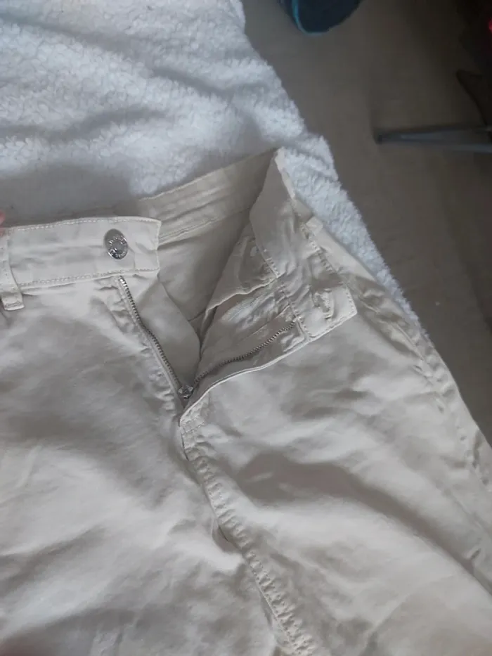Jupe stretch beige - photo numéro 3