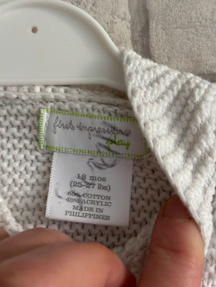 Gilet first impression taille 18 mois - photo numéro 3