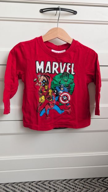T shirt manches courtes marvel 24 mois 