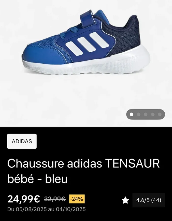 Basket Adidas Tensaur bébé - photo numéro 6