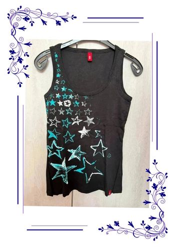 T shirt EDC L noir étoiles